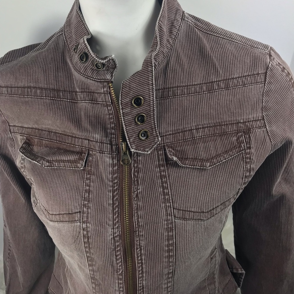 SALT & PEPPER Brown Micro-Corduroy Jacket, Size M, EUC - Picture 2 of 11